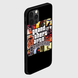 Чехол для iPhone 12 Pro GTA SA, цвет: 3D-черный — фото 2