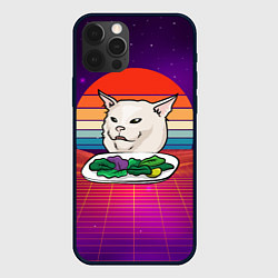 Чехол для iPhone 12 Pro Woman yelling at a cat, цвет: 3D-черный