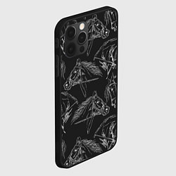 Чехол для iPhone 12 Pro Кони, цвет: 3D-черный — фото 2