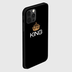 Чехол для iPhone 12 Pro Король, цвет: 3D-черный — фото 2