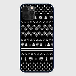 Чехол для iPhone 12 Pro ВЕДЬМАК НОВОГОДНИЙ, цвет: 3D-черный