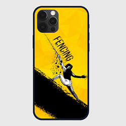 Чехол для iPhone 12 Pro Fencing, цвет: 3D-черный