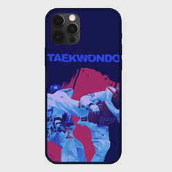 Чехол для iPhone 12 Pro Taekwondo, цвет: 3D-черный