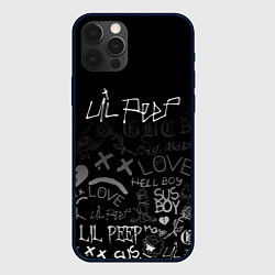 Чехол для iPhone 12 Pro LIL PEEP, цвет: 3D-черный