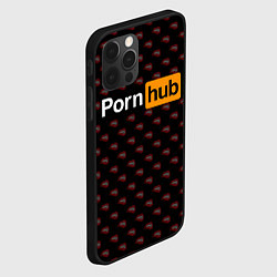 Чехол для iPhone 12 Pro PornHub, цвет: 3D-черный — фото 2