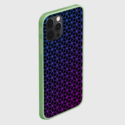 Чехол для iPhone 12 Pro Geometry, цвет: 3D-салатовый — фото 2