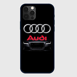 Чехол для iPhone 12 Pro AUDI, цвет: 3D-черный