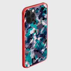 Чехол для iPhone 12 Pro Камуфляж: ледяной, цвет: 3D-красный — фото 2