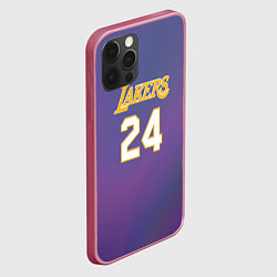 Чехол для iPhone 12 Pro Los Angeles Lakers Kobe Brya, цвет: 3D-малиновый — фото 2