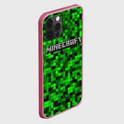 Чехол для iPhone 12 Pro MINECRAFT CREEPER КАПЮШОН, цвет: 3D-малиновый — фото 2