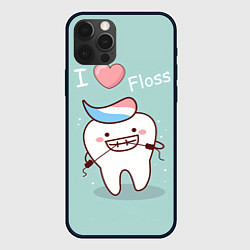 Чехол для iPhone 12 Pro Tooth, цвет: 3D-черный