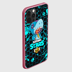 Чехол для iPhone 12 Pro BRAWL STARS LEON, цвет: 3D-малиновый — фото 2