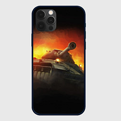 Чехол для iPhone 12 Pro Tank, цвет: 3D-черный