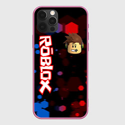 Чехол для iPhone 12 Pro ROBLOX, цвет: 3D-малиновый