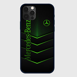 Чехол для iPhone 12 Pro Mercedes-Benz, цвет: 3D-черный