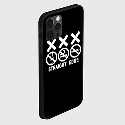 Чехол для iPhone 12 Pro Straight edge, цвет: 3D-черный — фото 2