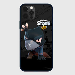 Чехол для iPhone 12 Pro Brawl Stars Crow Ворон, цвет: 3D-черный