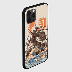 Чехол для iPhone 12 Pro Sushi dragon, цвет: 3D-черный — фото 2