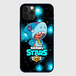 Чехол для iPhone 12 Pro Brawl stars leon shark, цвет: 3D-черный