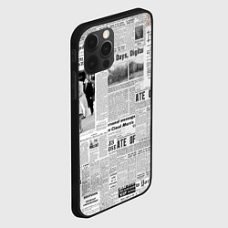 Чехол для iPhone 12 Pro Газета Newspaper, цвет: 3D-черный — фото 2