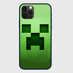 Чехол для iPhone 12 Pro MINECRAFT, цвет: 3D-черный