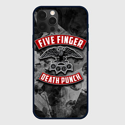 Чехол для iPhone 12 Pro Five Finger Death Punch, цвет: 3D-черный