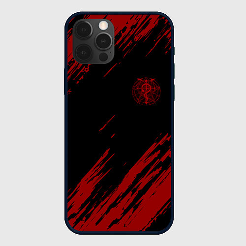 Чехол iPhone 12 Pro Стальной алхимик / 3D-Черный – фото 1