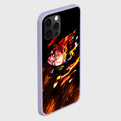 Чехол для iPhone 12 Pro KIMETSU NO YAIBA, цвет: 3D-светло-сиреневый — фото 2
