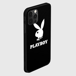 Чехол для iPhone 12 Pro PLAYBOY, цвет: 3D-черный — фото 2