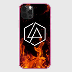 Чехол для iPhone 12 Pro LINKIN PARK, цвет: 3D-малиновый