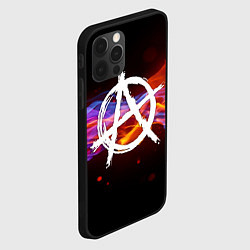 Чехол для iPhone 12 Pro АНАРХИЯ, цвет: 3D-черный — фото 2