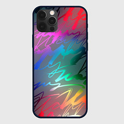 Чехол для iPhone 12 Pro Узоры, цвет: 3D-черный