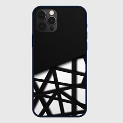 Чехол для iPhone 12 Pro BLACK GEOMETRY, цвет: 3D-черный