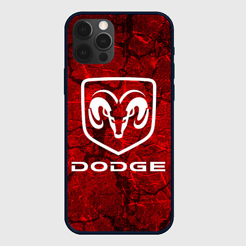 Чехол iPhone 12 Pro DODGE / 3D-Черный – фото 1