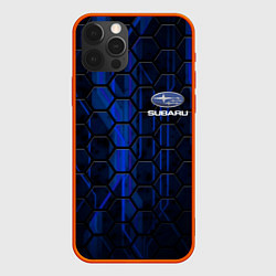 Чехол для iPhone 12 Pro SUBARU, цвет: 3D-красный