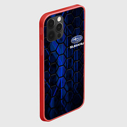 Чехол для iPhone 12 Pro SUBARU, цвет: 3D-красный — фото 2