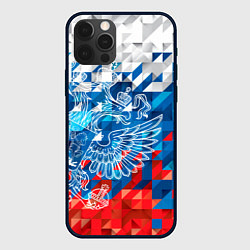 Чехол для iPhone 12 Pro Россия, цвет: 3D-черный