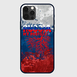 Чехол для iPhone 12 Pro Russia my roots, цвет: 3D-черный