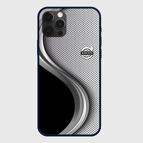 Чехол iPhone 12 Pro VOLVO / 3D-Черный – фото 1