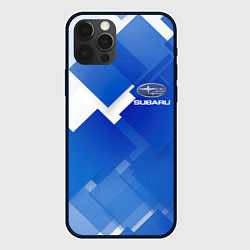 Чехол для iPhone 12 Pro SUBARU, цвет: 3D-черный