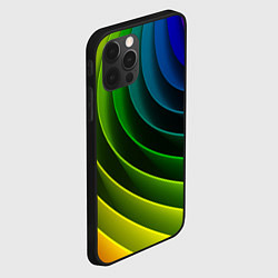 Чехол для iPhone 12 Pro Color 2058, цвет: 3D-черный — фото 2