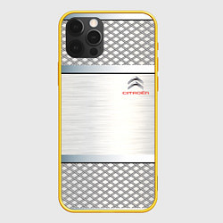 Чехол для iPhone 12 Pro CITROEN, цвет: 3D-желтый