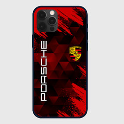 Чехол для iPhone 12 Pro PORSCHE, цвет: 3D-черный