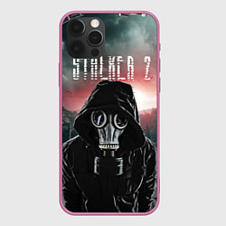 Чехол для iPhone 12 Pro Stalker 2 Зона, цвет: 3D-малиновый