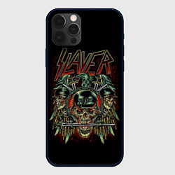 Чехол для iPhone 12 Pro Slayer, цвет: 3D-черный