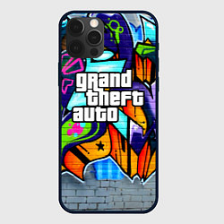 Чехол для iPhone 12 Pro GTA, цвет: 3D-черный