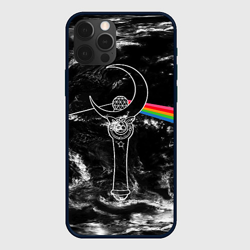 Чехол iPhone 12 Pro Dark Side of the Moon Stick / 3D-Черный – фото 1