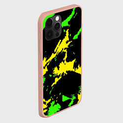 Чехол для iPhone 12 Pro Желто-зеленый, цвет: 3D-светло-розовый — фото 2