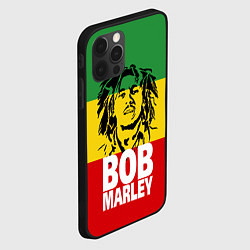Чехол для iPhone 12 Pro Bob Marley, цвет: 3D-черный — фото 2