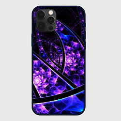Чехол для iPhone 12 Pro Фрактал линии, цвет: 3D-черный